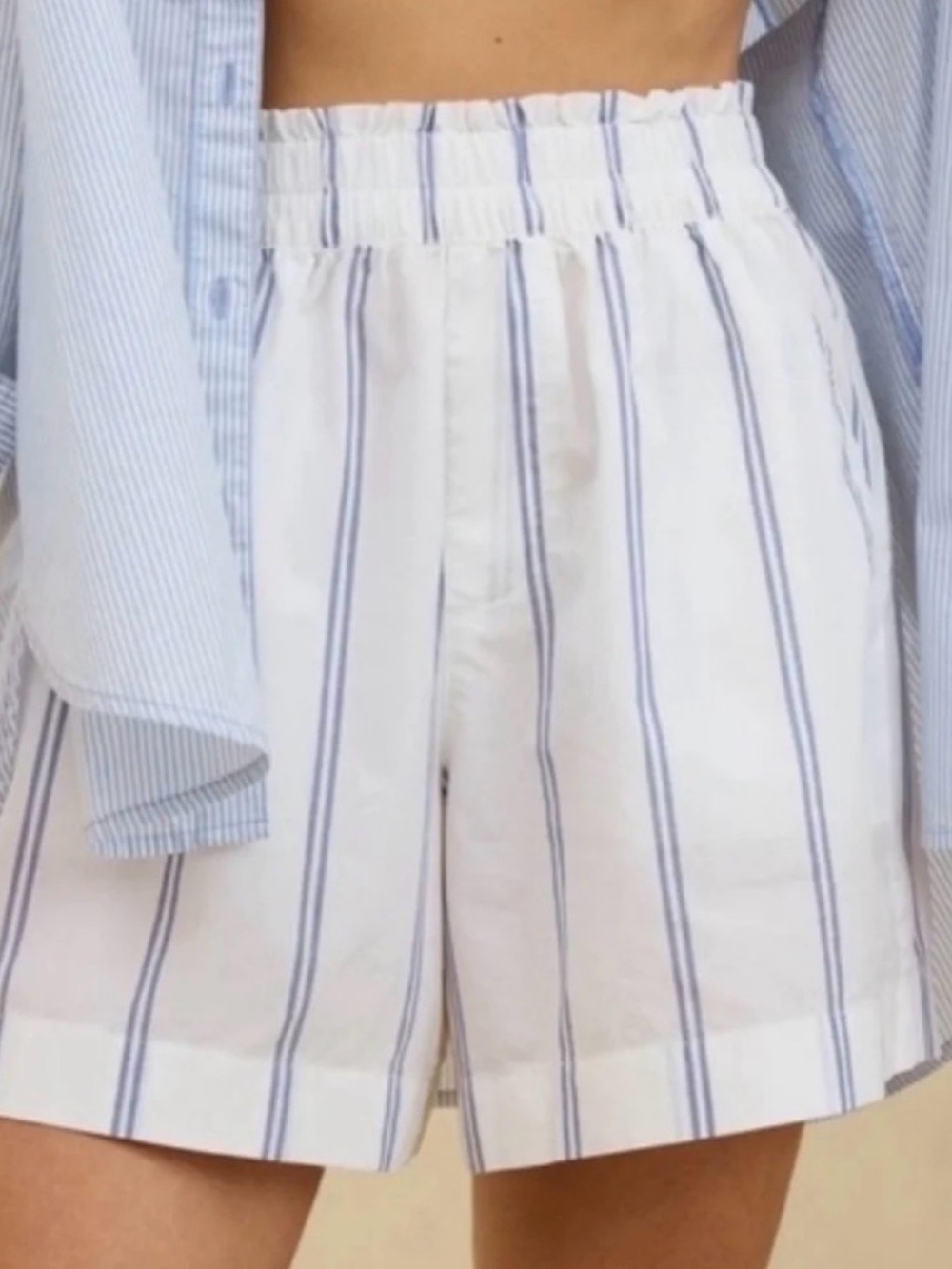 •Aerie• blue and white striped good day boxer shorts